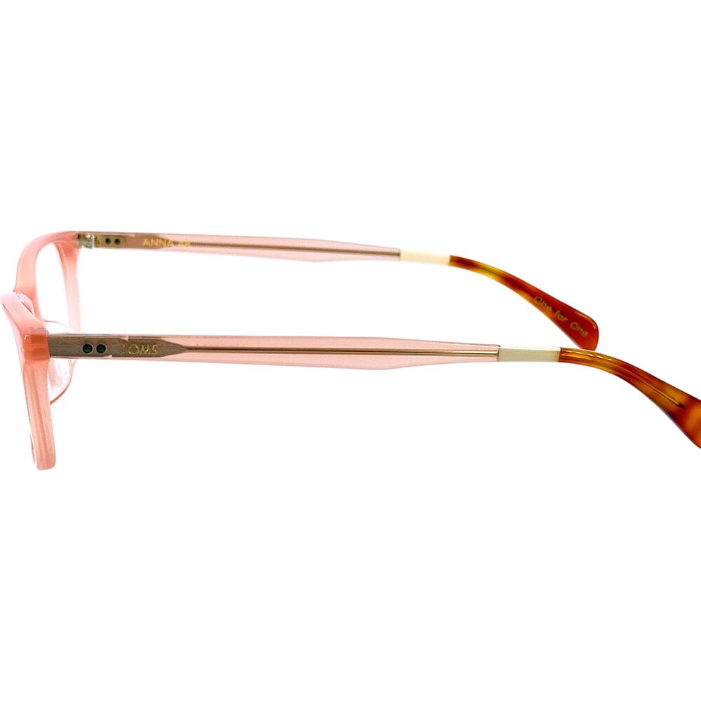 TOMS Anna 48 Womens Plastic Eyeglass Frame 1983 Milky Pink 48-19 - Picture 4 of 5